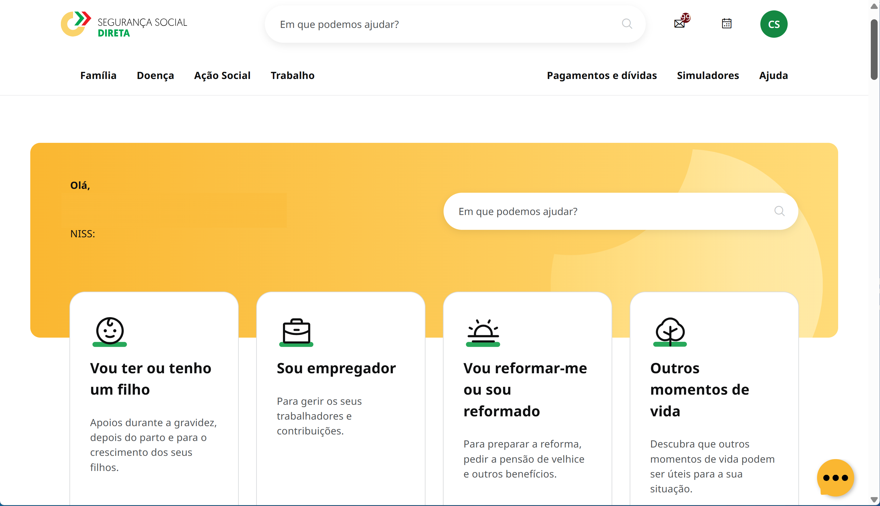 Portal Segurança Social Direta